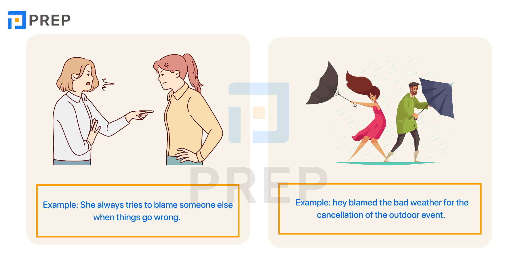 Common usage of Blame in English