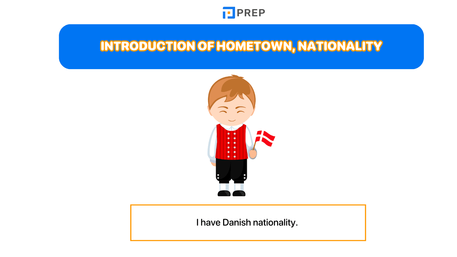 Introduction of hometown, nationality