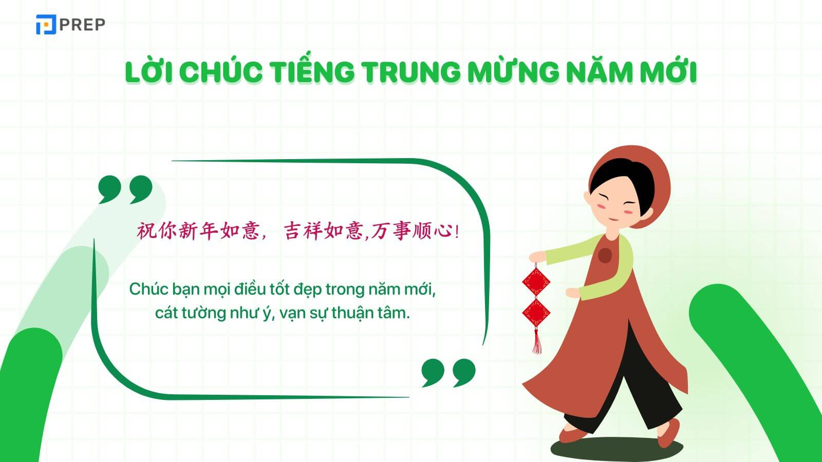 Lời chúc tiếng Trung mừng năm mới