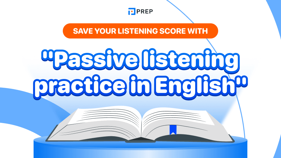 Save your Listening score with "passive listening practice in English"