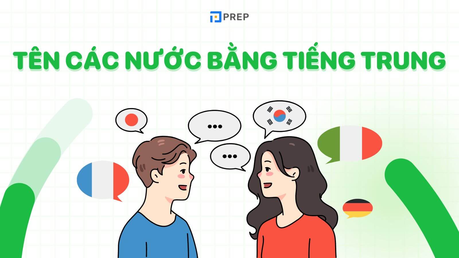 tên các nước bằng tiếng trung