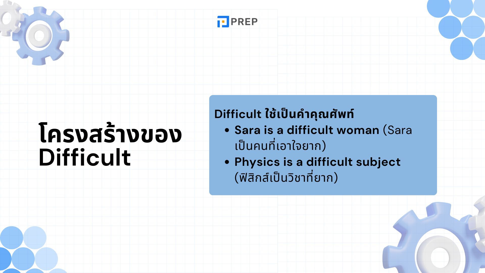 การใช้คำว่า Difficult ภาษาอังกฤษ - ความหมายและวิธีการใช้