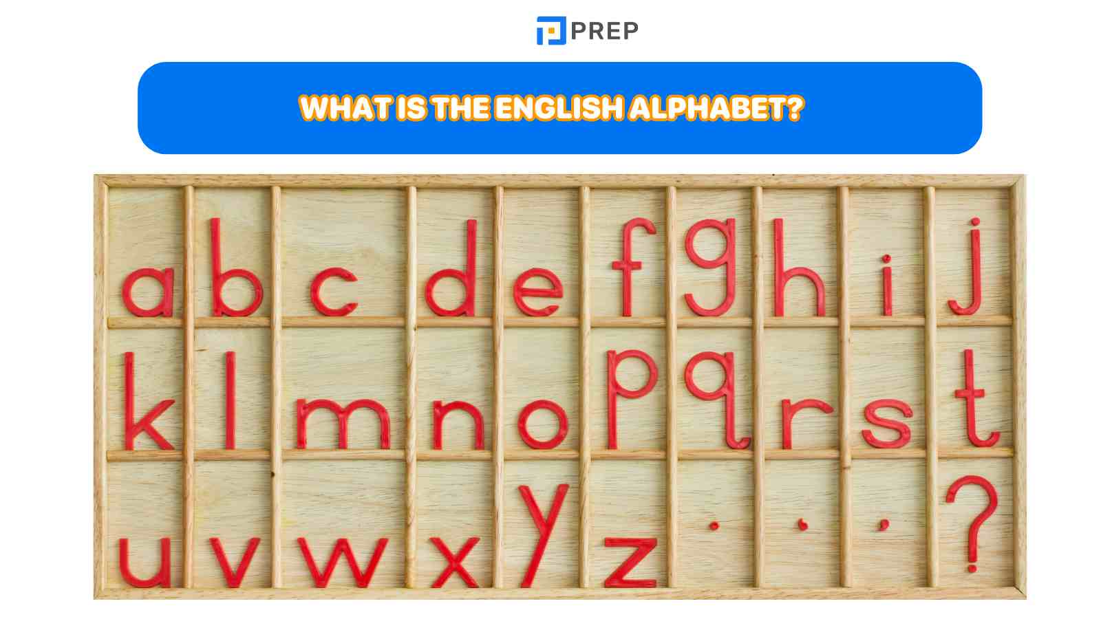 What is the English alphabet?